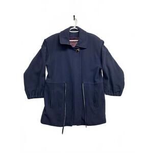 Vintage Y2K Wool/Cashmere Lisa Fashion Jacket Blueish Purple Toronto Full Zip